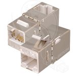 Cat 5E Inline Coupler Keystone Jack – STP 90° - تصویر 2