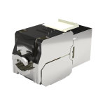 Cat 8 Keystone Jack – STP Tool Free 180° - تصویر 2