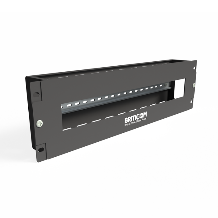 2U DIN Rail Holder 35mm Rail – Model 01 - Image 1