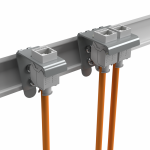 DIN Rail Adapter for Keystone Modules Stainless Steel – 2 Port - Image 2