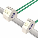 Keystone Jack Adapter for DIN Rail 45 Deg Plastic - Image 3